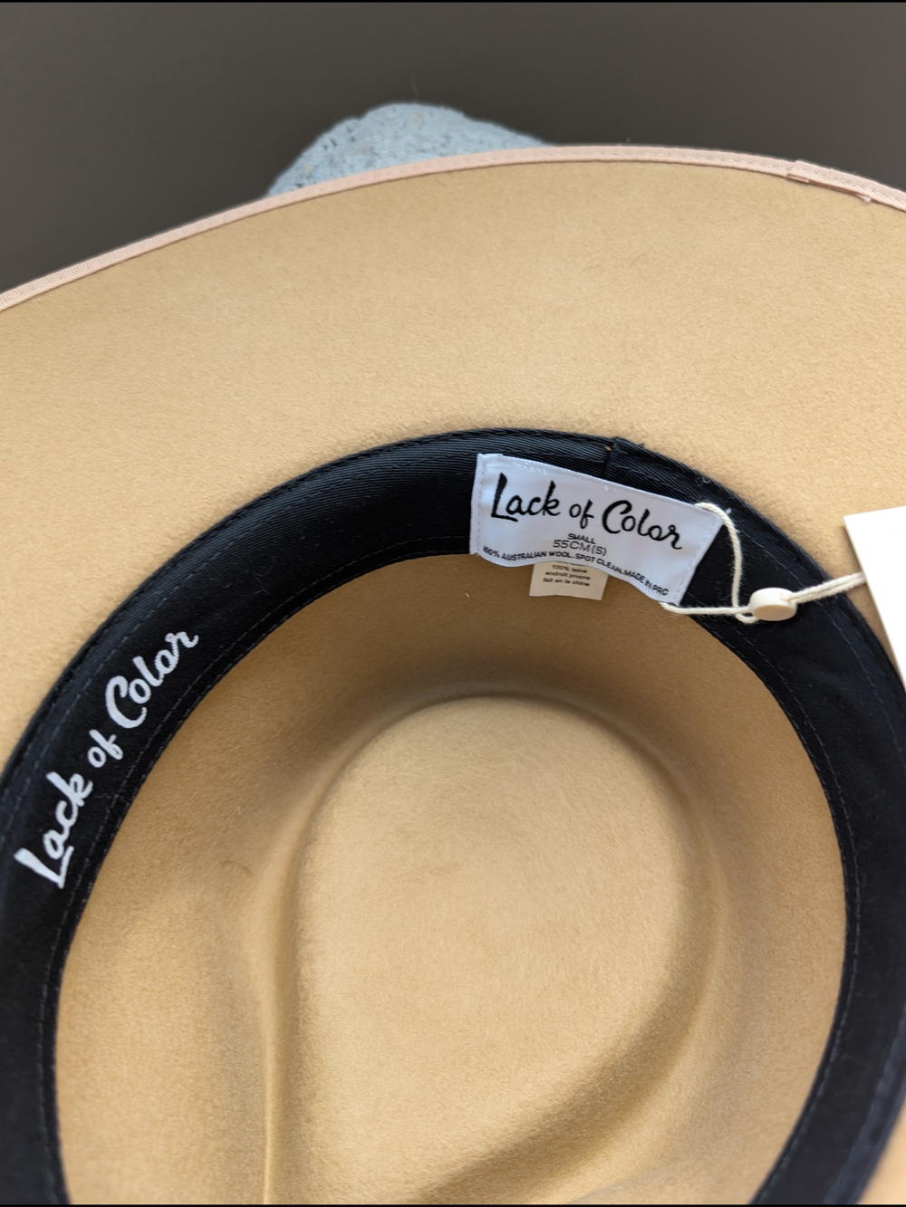 Lack of Color Wide Brim Felt Hat in Camel - Picture 2 of 7